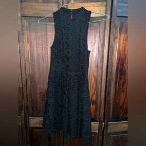 Hollister Elegant Black Lace‎ Midi Dress